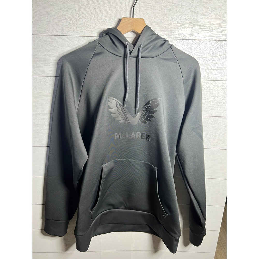 Castore McLaren F1 Team Hoodie Mens XXL Black Wings Graphic Logo Pullover